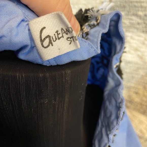 Gueanor Blue Embroidered Long Sleeve Tunic Dress - Picture 10 of 12